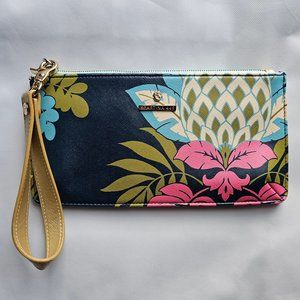 Tropical Wrist Clutch with Mermaid logo